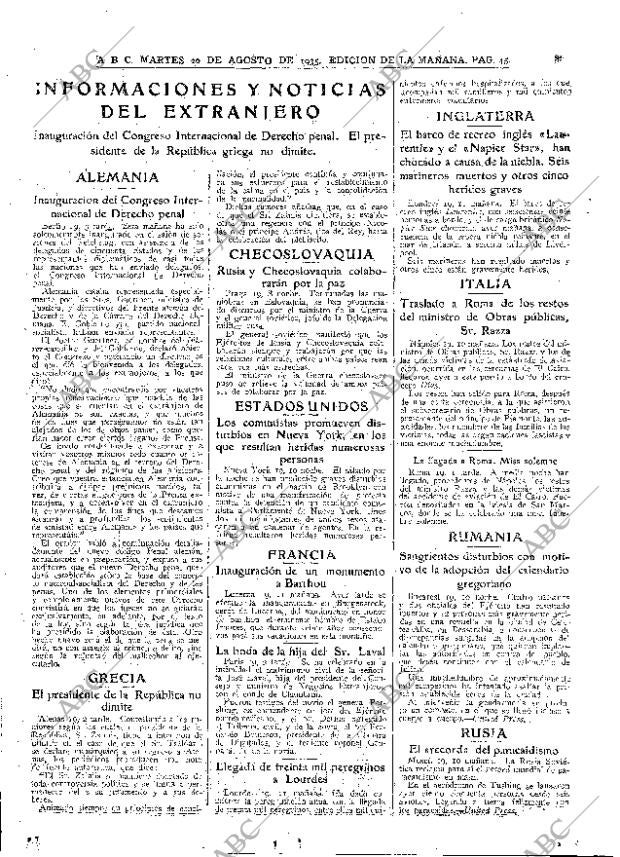 ABC MADRID 20-08-1935 página 45