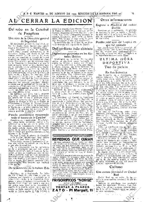 ABC MADRID 20-08-1935 página 49