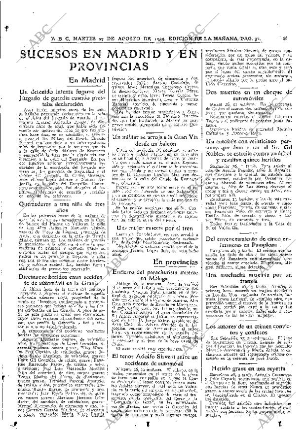 ABC MADRID 27-08-1935 página 31