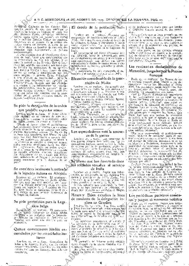 ABC MADRID 28-08-1935 página 20