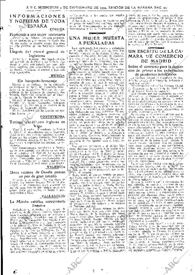 ABC MADRID 04-09-1935 página 45