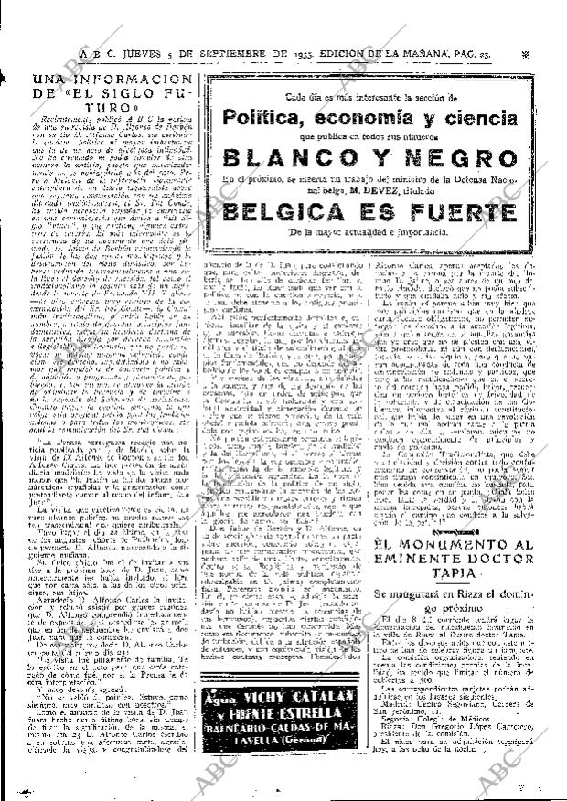 ABC MADRID 05-09-1935 página 23