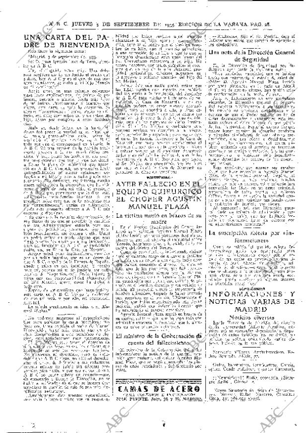 ABC MADRID 05-09-1935 página 28