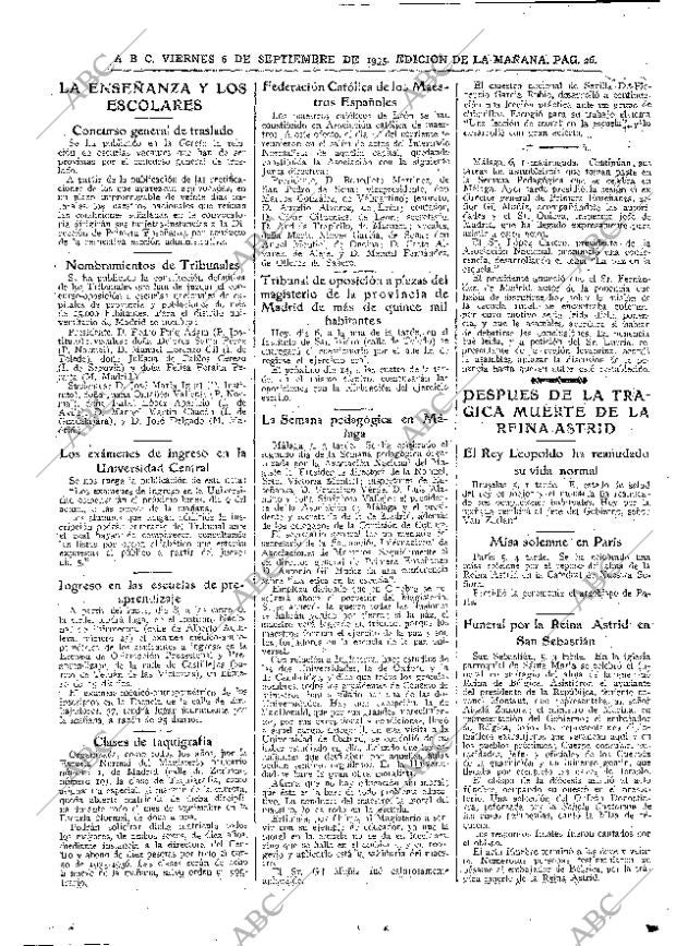 ABC MADRID 06-09-1935 página 26