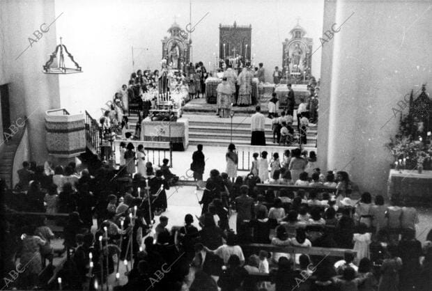 Villaverde: acto religioso de inauguración de la iglesia de san Andrés tras el...