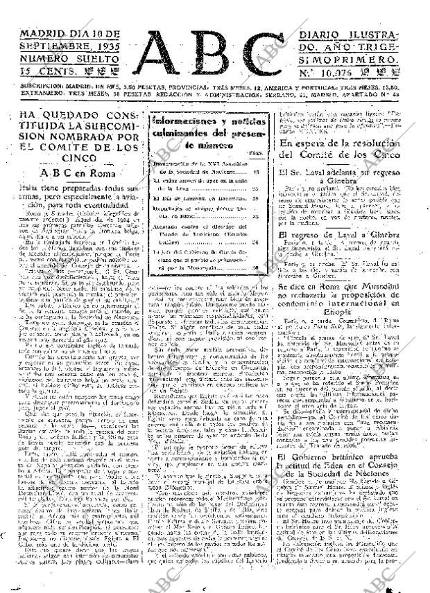 ABC MADRID 10-09-1935 página 15