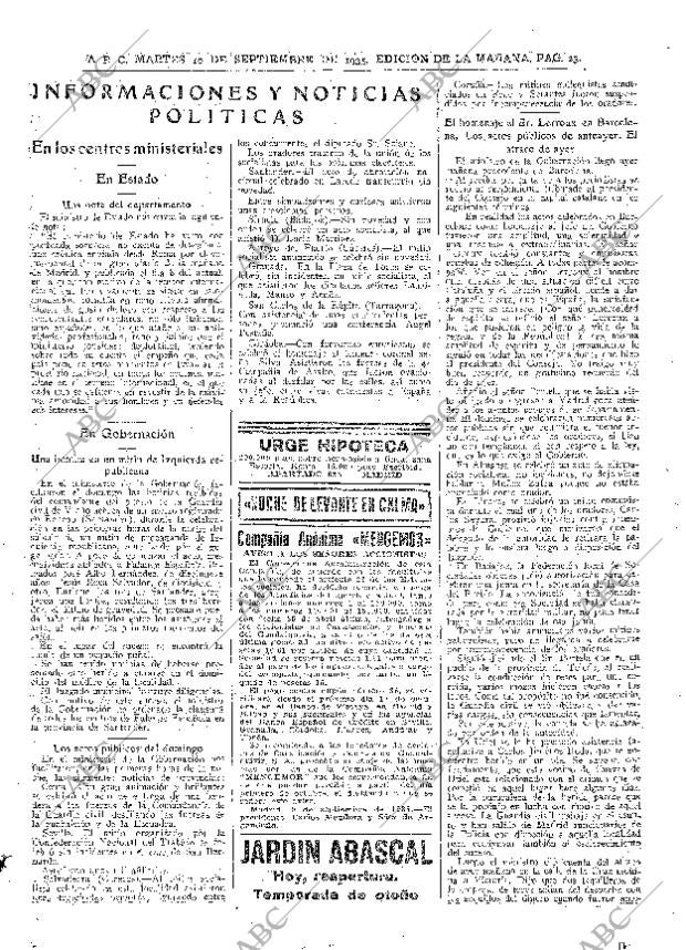 ABC MADRID 10-09-1935 página 23