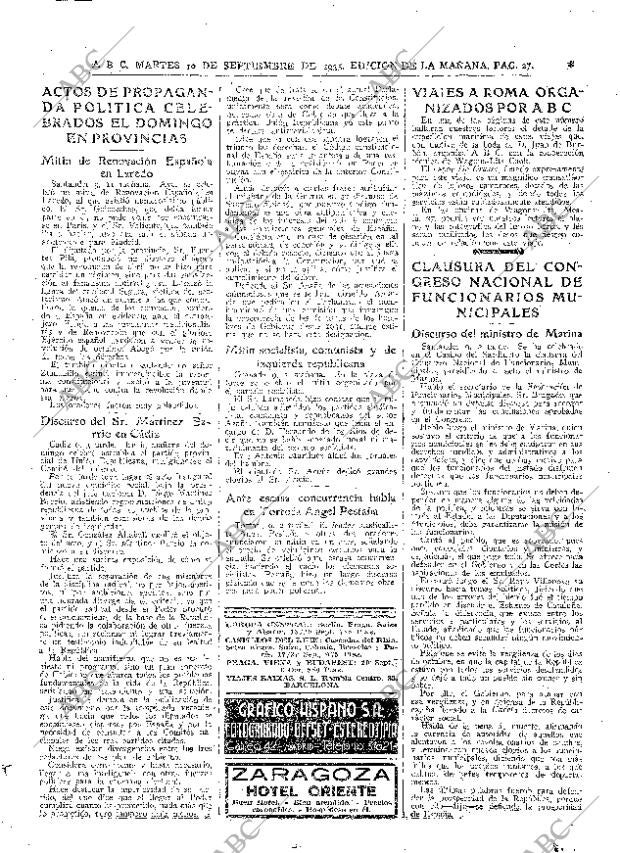 ABC MADRID 10-09-1935 página 27