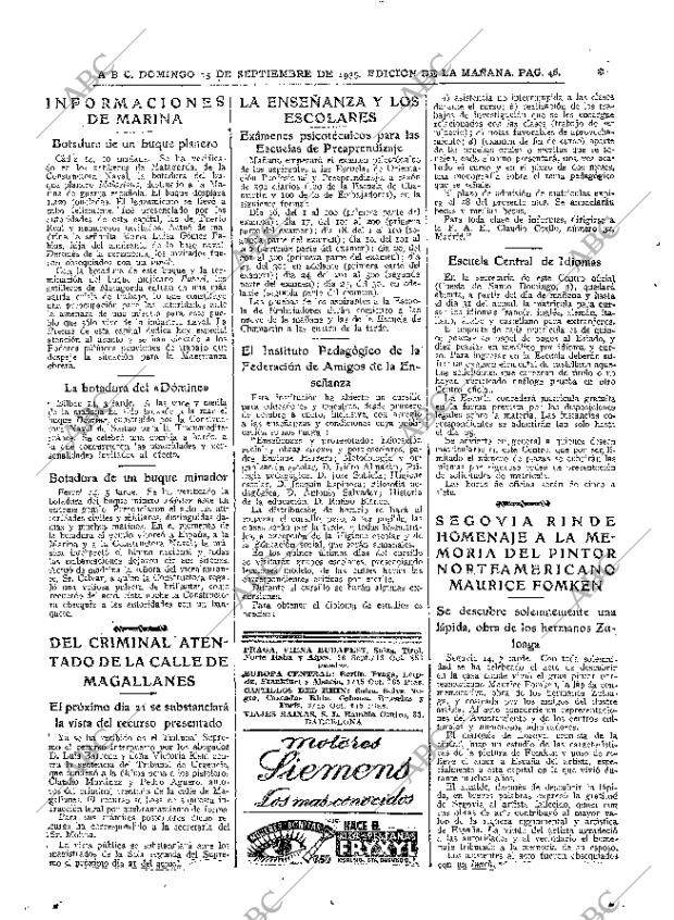 ABC MADRID 15-09-1935 página 46