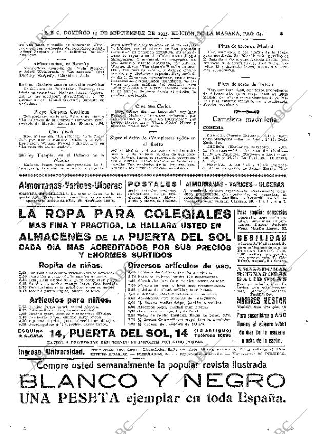 ABC MADRID 15-09-1935 página 64