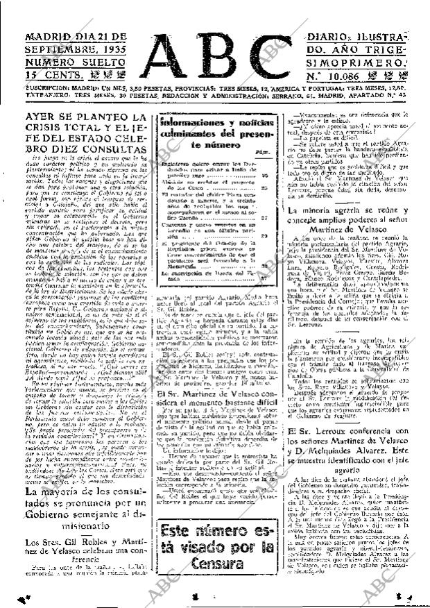 ABC MADRID 21-09-1935 página 15