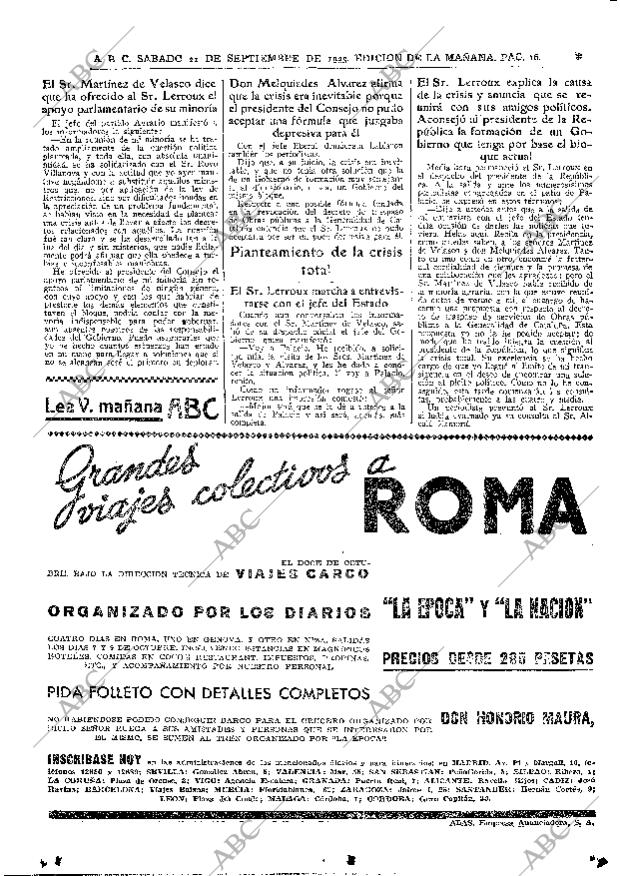 ABC MADRID 21-09-1935 página 16