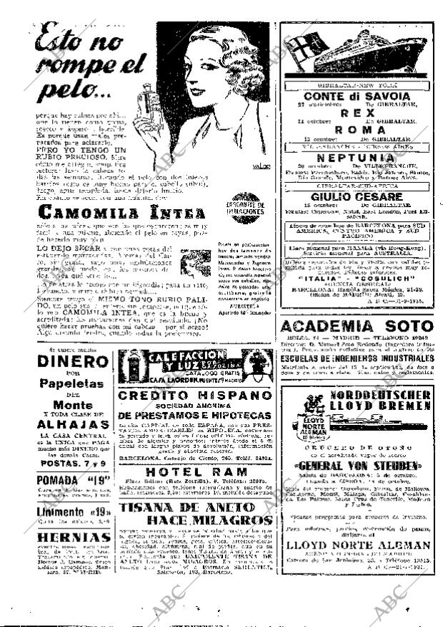 ABC MADRID 21-09-1935 página 2