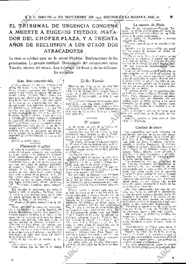 ABC MADRID 21-09-1935 página 27