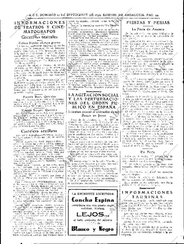 ABC SEVILLA 22-09-1935 página 44