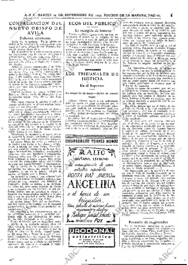 ABC MADRID 24-09-1935 página 27