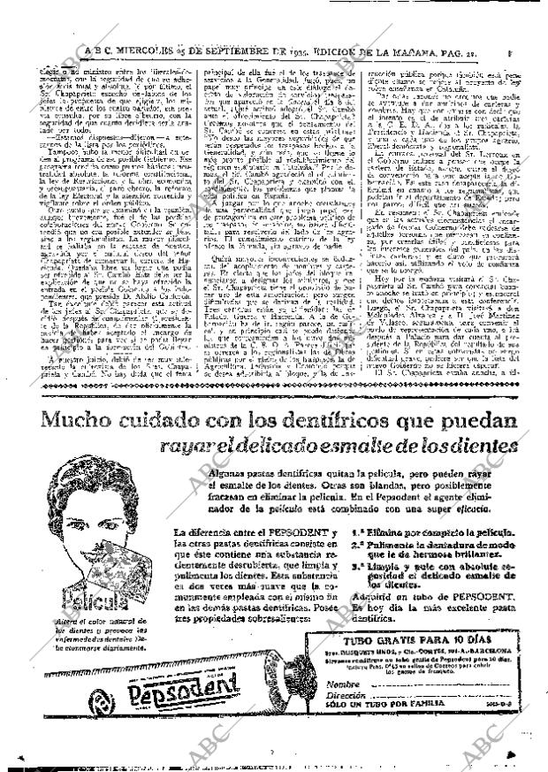 ABC MADRID 25-09-1935 página 22