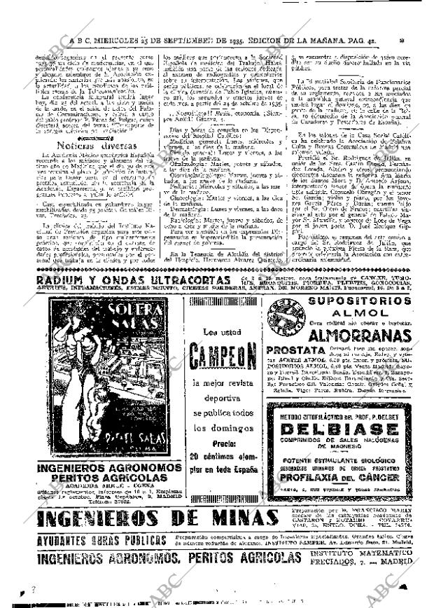 ABC MADRID 25-09-1935 página 42