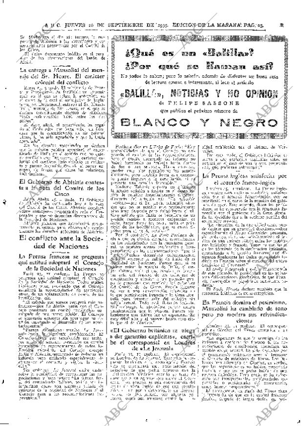 ABC MADRID 26-09-1935 página 23