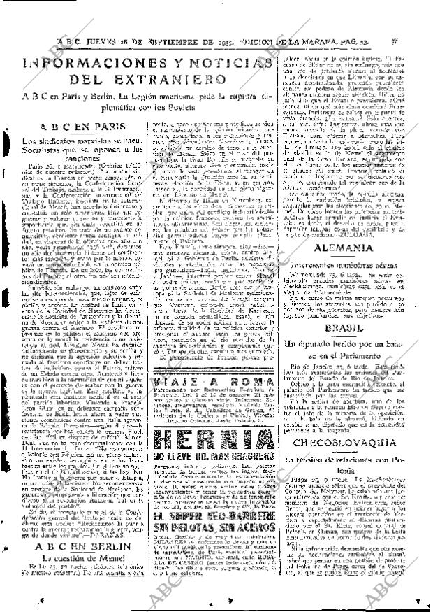 ABC MADRID 26-09-1935 página 33