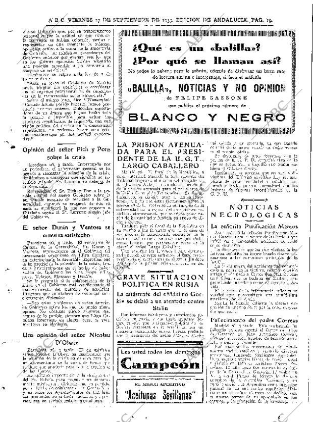 ABC SEVILLA 27-09-1935 página 19