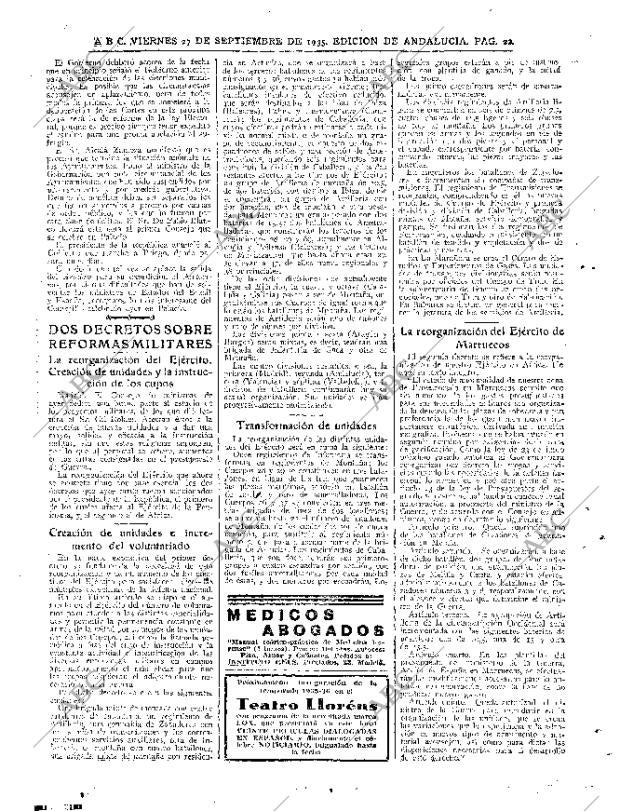 ABC SEVILLA 27-09-1935 página 22