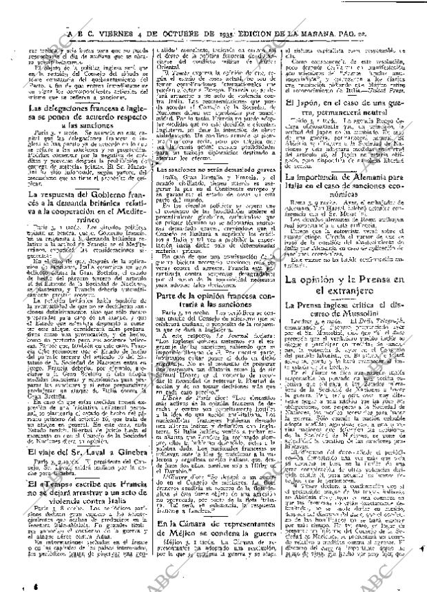 ABC MADRID 04-10-1935 página 22