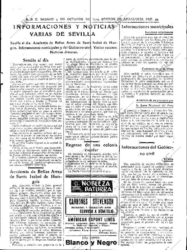 ABC SEVILLA 05-10-1935 página 33