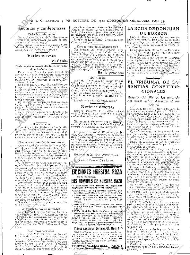 ABC SEVILLA 05-10-1935 página 34