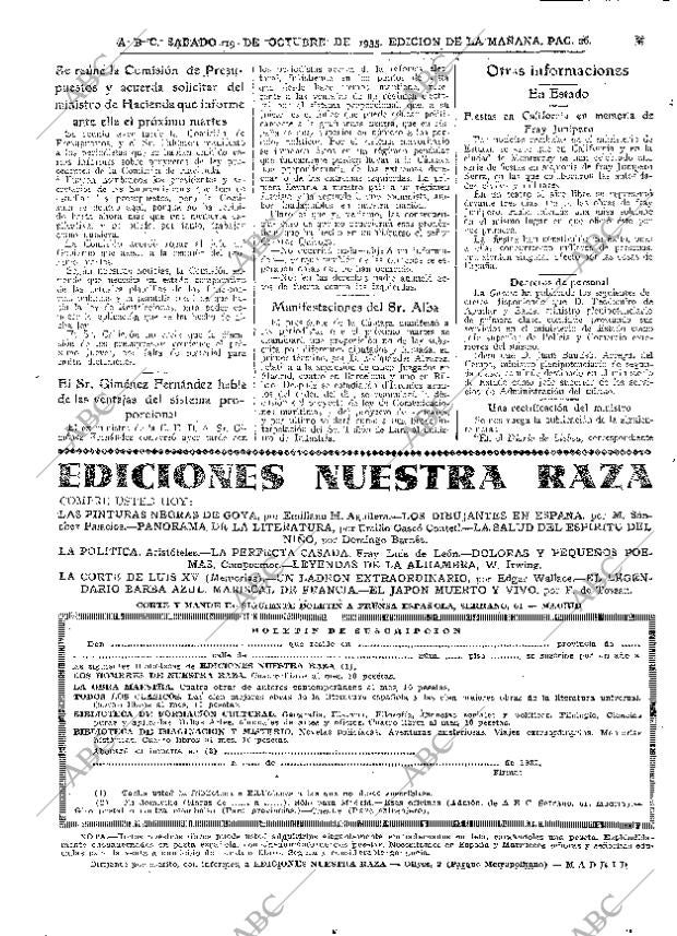 ABC MADRID 19-10-1935 página 26