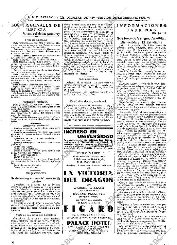 ABC MADRID 19-10-1935 página 33