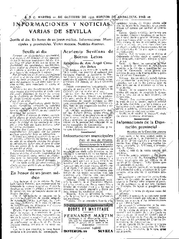ABC SEVILLA 22-10-1935 página 27