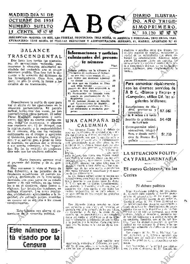 ABC MADRID 31-10-1935 página 17