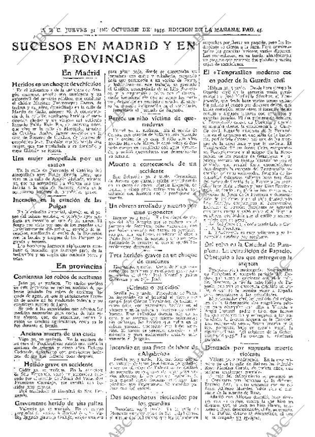 ABC MADRID 31-10-1935 página 45