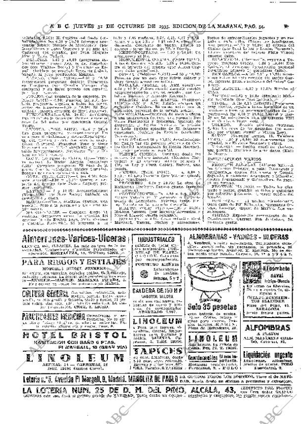 ABC MADRID 31-10-1935 página 54