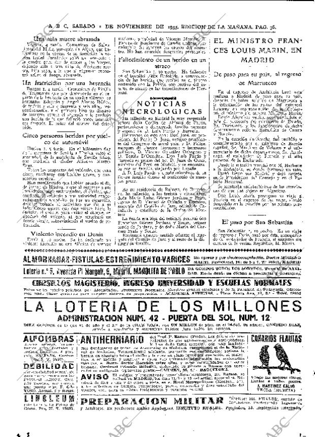 ABC MADRID 02-11-1935 página 36