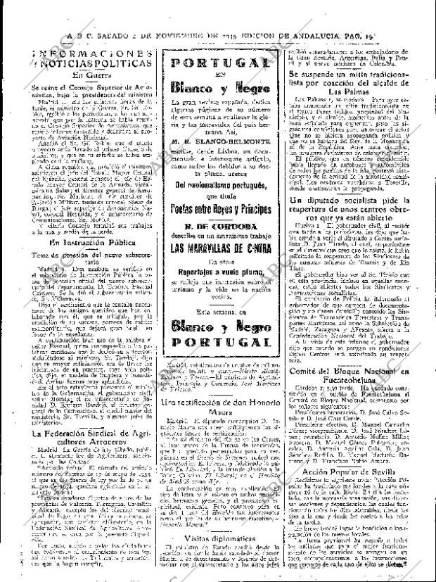 ABC SEVILLA 02-11-1935 página 19