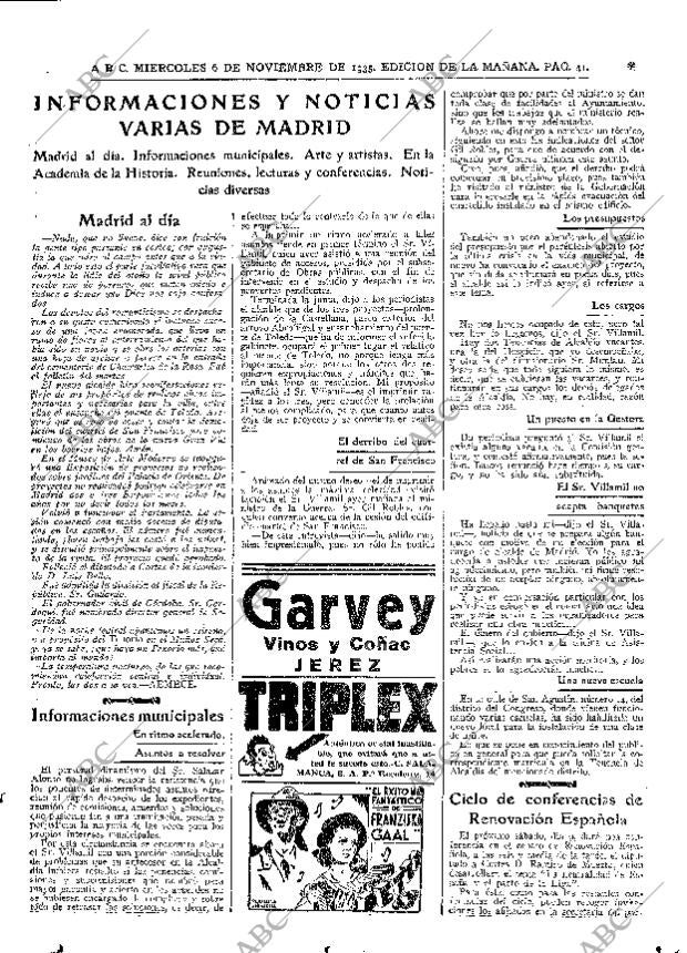 ABC MADRID 06-11-1935 página 41