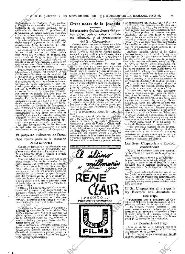 ABC MADRID 07-11-1935 página 18