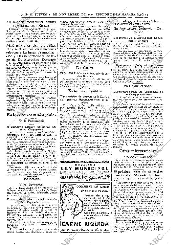 ABC MADRID 07-11-1935 página 19