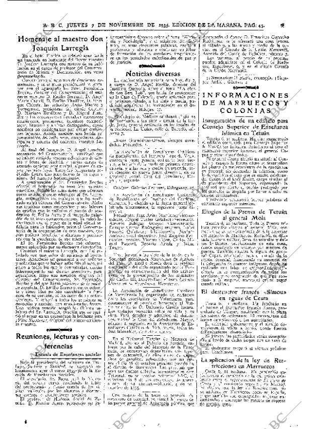 ABC MADRID 07-11-1935 página 45