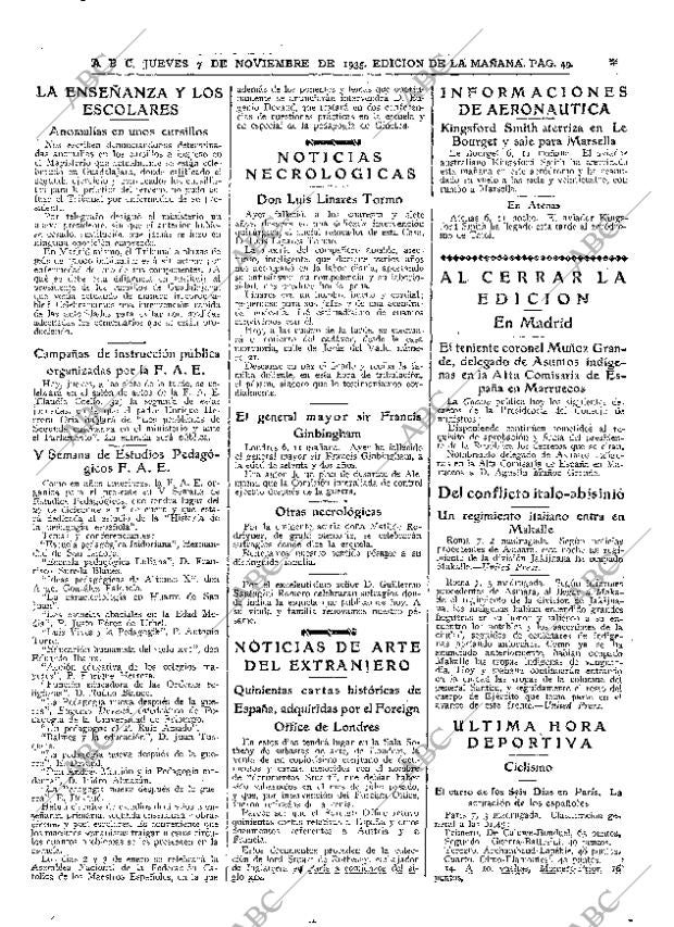 ABC MADRID 07-11-1935 página 49