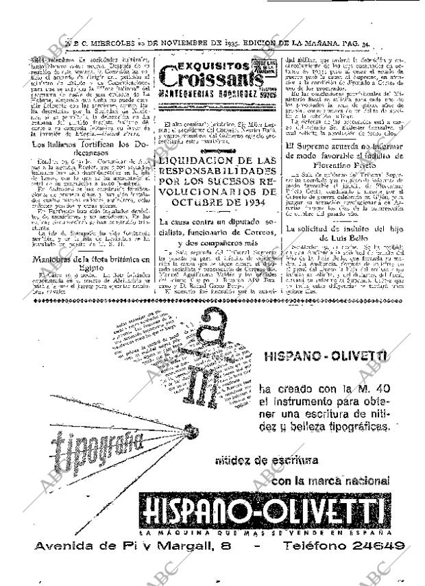 ABC MADRID 20-11-1935 página 34