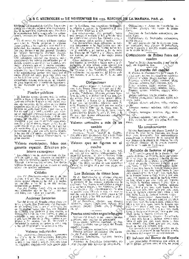 ABC MADRID 20-11-1935 página 46