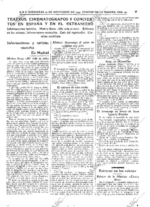 ABC MADRID 20-11-1935 página 49