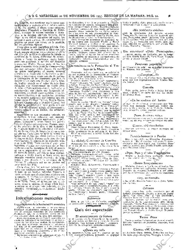 ABC MADRID 20-11-1935 página 50