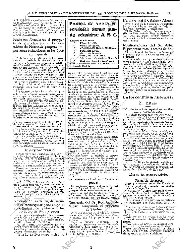 ABC MADRID 27-11-1935 página 20