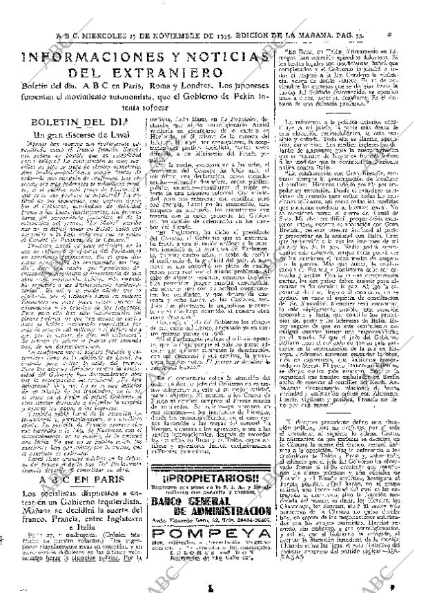 ABC MADRID 27-11-1935 página 33