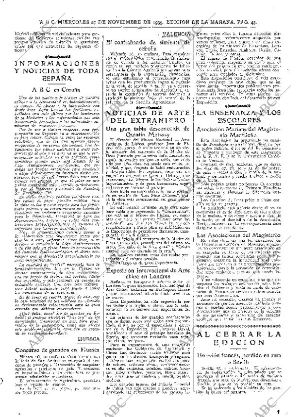 ABC MADRID 27-11-1935 página 45