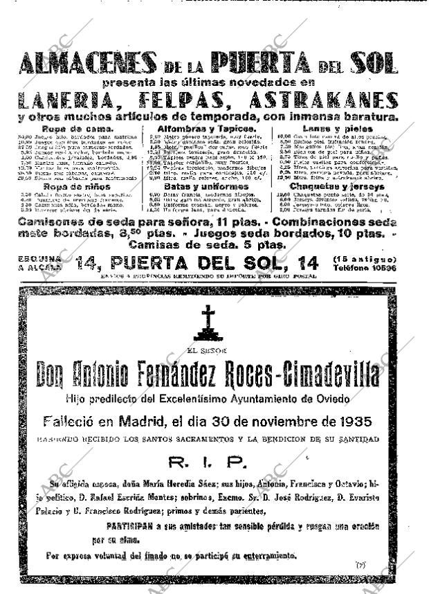 ABC MADRID 01-12-1935 página 66